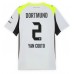 Borussia Dortmund Yan Couto #2 Bortedrakt 2025-26 Korte ermer